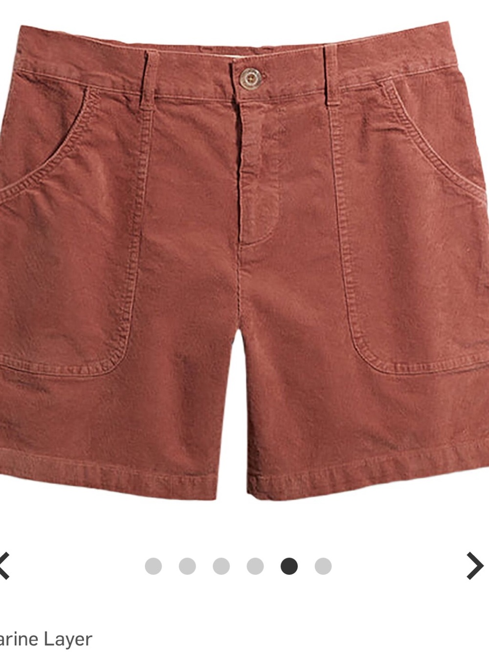 Marine Layer Men's Rust Cord Archive Shorts